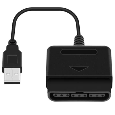 Afbeelding van OSTENT USB adapter converter kabel voor Sony PS1 PS2 bedrade controller gamepad joystick naar PC