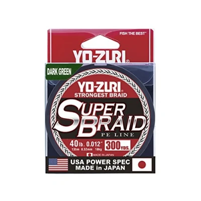 Afbeelding van Yo Zuri Superbraid 300 yd Drijvende Vlecht, Donkergroen, 30 lbs