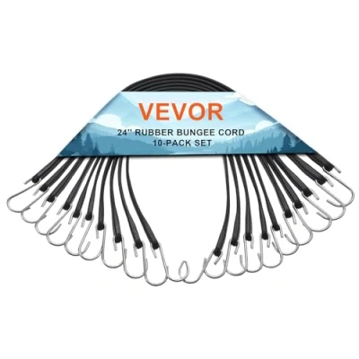Afbeelding van VEVOR spanrubber met haak spantouw bagagerubber expander fiets 10 stuks 61cm