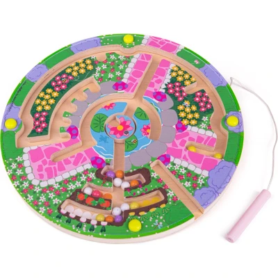Afbeelding van Bigjigs Bloemen Doolhof Puzzel