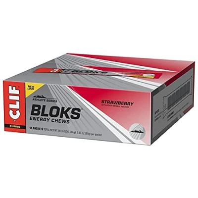 Afbeelding van Clif @ WOWOOO SHOT BLOKS: Energie kauwt: AARDBEI X18
