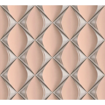 Afbeelding van AS Creation My Home Spa 38691 4 386914 Roze / Zilver