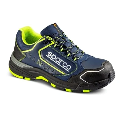 Afbeelding van Sparco Teamwork S3 SRC, werkschoenen laag voor heren All Road blauw geel, 44 EU