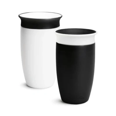 Afbeelding van Munchkin Miracle 360 12+ maanden 30 ml baby sippy cups (2 pack) Free Flow Beaker voor peuters. Trainerbeker, BPA vrij, morsvrij, vaatwasmachineveilige waterfles met Easy Grip