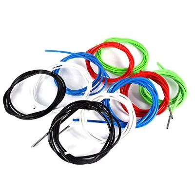 Afbeelding van Tbest Fietsremkabel, schakelkabel, shifter, kabelbehuizing, 2 m, shifter kabel, fietsrem, shift behuizing, slangkit, accessoires voor mountainbike (5 mm, zwart)