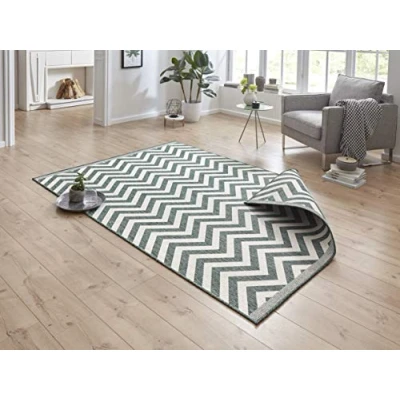 Afbeelding van Dubbelzijdige Loper Palma 80x150cm Groen Modern Vloerkleed 123vloerkleed.nl is de online webshop voor vloerkleden en woonaccessoires.