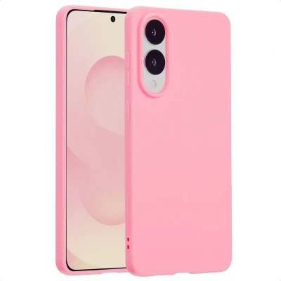 Afbeelding van Samsung Galaxy S25 Edge Hoesje Siliconen en TPU (zacht) imoshion Softcase/Backcover Roze Telefoonhoesje