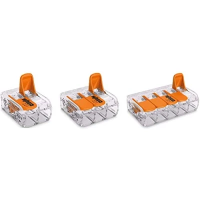 Afbeelding van WAGO 221 412 413 415 x10 verbindingsstuk, 0,14 4 mm², compact ontwerp met hendel