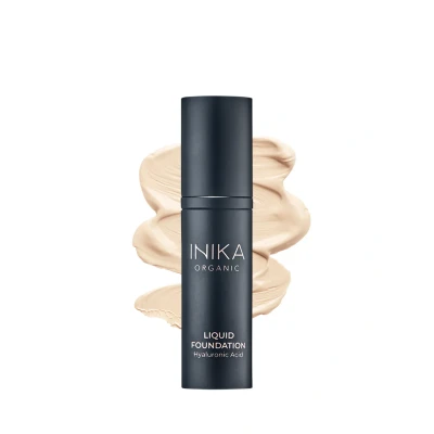 Afbeelding van Inika Foundation met Hyaluronzuur Cream Vegan 100% Natuurlijk Verzorgend Alle huidtypes Minerale make up