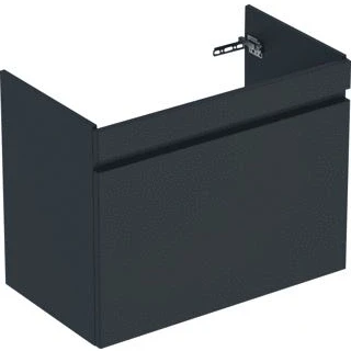 Afbeelding van Geberit renova plan wastafelonderkast 1 lade 78 2x44 6x60 6cm lava gelakt mat grijs 501909jk1 501 909 jk