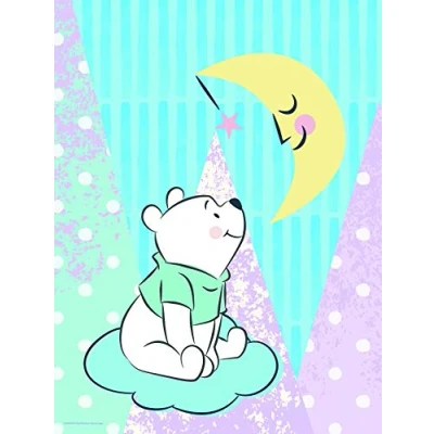 Afbeelding van Komar Poster Winnie de Poeh Moon Kinderkamer, slaapkamer, woonkamer