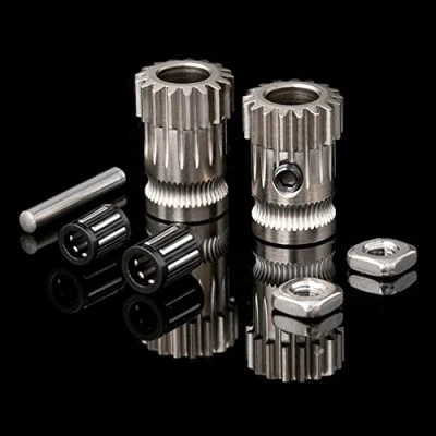 Afbeelding van Super Print Dual Drive Gear Extruder Kit Upgrade Hardened Steel Nickel Plated For Prusa 3D Printer MK2/MK2.5/MK3 Extruder.（Type 1）
