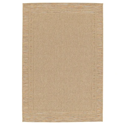 Afbeelding van Buitenkleed Ruiten Corde Cadre Naturel/sunset 200x290 Cm