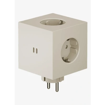 Afbeelding van Avolt Square 2 stekkerdoos USB C beige