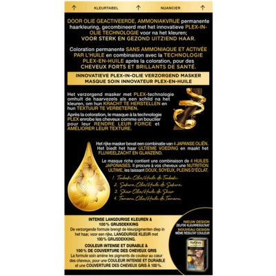 Afbeelding van 3x Syoss Color Oleo Intense 8 50 Natuurlijk Asblond Haarverf