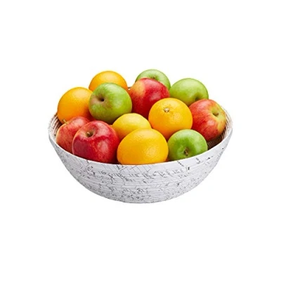 Afbeelding van Kitchencraft Fruitschaal Natural Elements 30 Cm Papier Wit