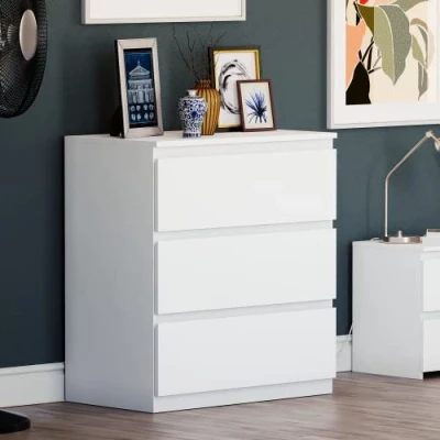 Afbeelding van Vida Designs Commode Denver wit 3 laden