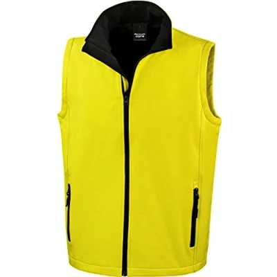 Afbeelding van Result Core Printable Softshell Bodywarmer R232M Yellow / Black M