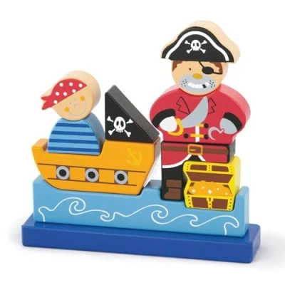 Afbeelding van Viga Toys Blokpuzzel Piraat