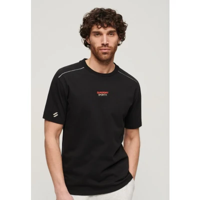 Afbeelding van Superdry TECH LOGO Tshirt print, Heren, Maat: Large, Black