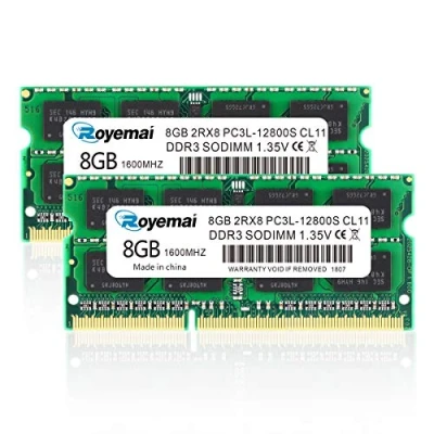 Afbeelding van DDR3 RAM SODIMM 1600 16GB(8GBx2) PC3L 12800S Green