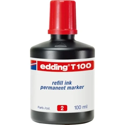 Afbeelding van Edding T 100 inktcartridge 1 stuk(s) Origineel Rood
