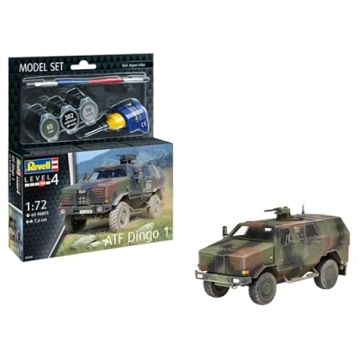 Afbeelding van 1:72 Revell 63345 ATF Dingo 1 Militair Voertuig Panzerwagen Model Set Plastic Modelbouwpakket