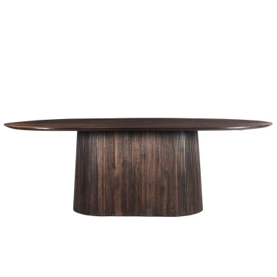 Afbeelding van Livingfurn Eettafel Salvator walnut 230cm