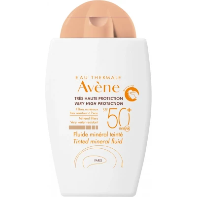 Afbeelding van 2x Avène Minerale Getinte Zonfluide SPF 50 40 ml