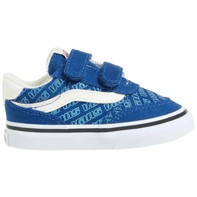 Afbeelding van Vans Brooklyn Ls V Sneaker voor jongens, Retro Logo True Blue, 2.5 UK Child