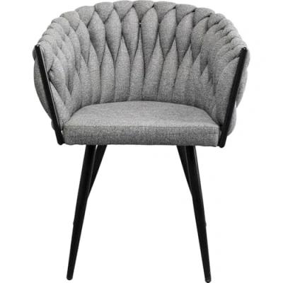 Afbeelding van Stoel met armleuningen Dean grijs Kare Design