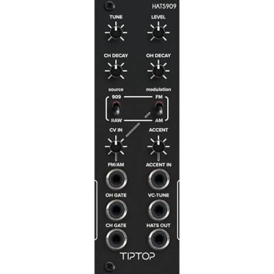 Afbeelding van Tiptop Audio HATS909 Black Drum modular synthesizer
