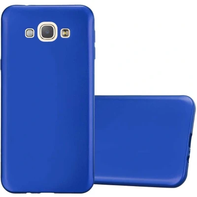 Afbeelding van Cadorabo Hoesje geschikt voor Samsung Galaxy A8 2015 in METAAL BLAUW Beschermhoes gemaakt van flexibel TPU silicone Case Cover