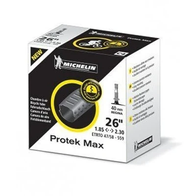Afbeelding van Michelin Protek Max luchtkamer, Prestaventiel, 40 mm, 26&quot; 1.9 2.30 (47/58 559), zwart