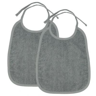 Afbeelding van Meyco Slabber Basic Badstof Grijs 2 pack