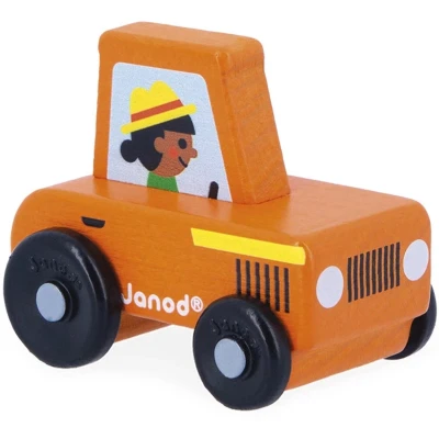 Afbeelding van Janod tractor oranje cross roads