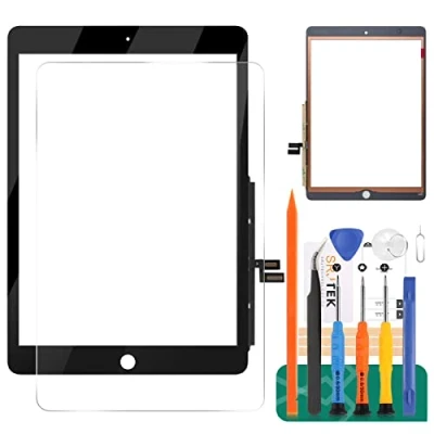 Afbeelding van Voor iPad 10.2 inch 2019 2020 scherm 7 8 Gen A2197 A2200 A2198 A2232 A2428 A2429 A2430 A2270 Touchscreen Digitizer Glas Vervanging Reparatie Onderdelen (niet LCD, Geen Home Knop) (Zwart)