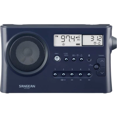 Afbeelding van Sangean PR D4BT Radio Middengolf, VHF (FM) Bluetooth Wekfunctie Donkerblauw