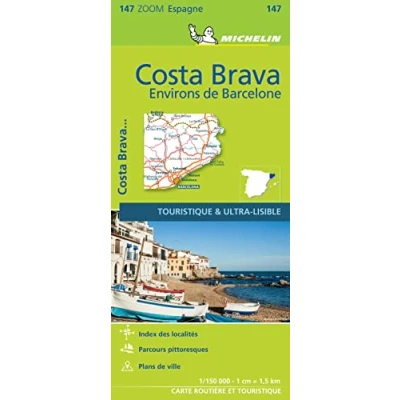 Afbeelding van Carte zoom 11147 Costa Brava (Environs de Barcelone)