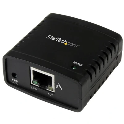 Afbeelding van StarTech.com 10/100 Mbit/s Ethernet naar USB 2.0 Netwerk LPR Printserver