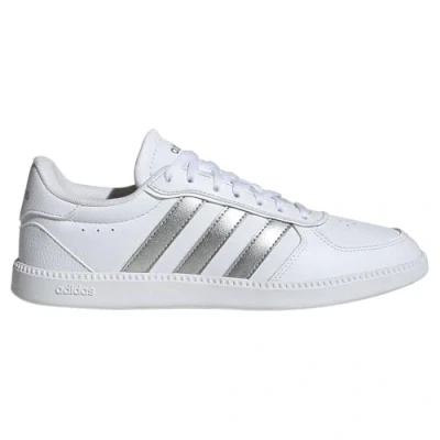 Afbeelding van adidas Dames BREAKNET Sleek Sneaker, Ftwr Wit/Zilver met./FTWR Wit, 4.5 UK, Wit Zilver Met 37 1/3 EU