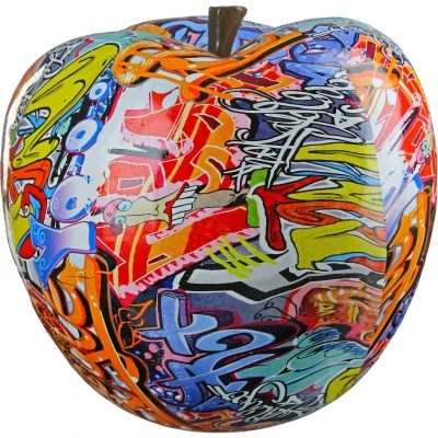 Afbeelding van Casablanca by Gilde Decoratief object Apfel Street Art (1 stuk)