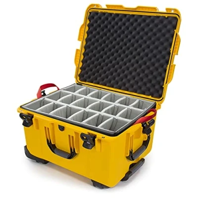 Afbeelding van Nanuk 960 Waterdichte Harde Bescherm Koffer Met Wielen and Gewatteerde Divider Geel