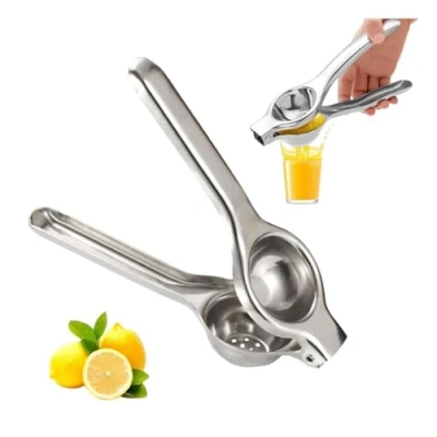 Afbeelding van ZHYUAN Citruspers van roestvrij staal, handmatige handpers, citroenpers, sappers, citruspers, voor keuken, bar, restaurant, vaatwasmachinebestendig