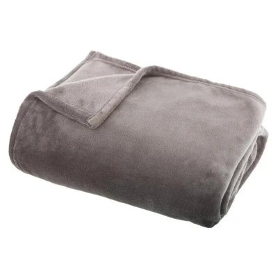 Afbeelding van Atmosphera Plaid grijs polyester 125 x 150 cm