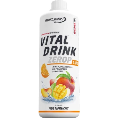 Afbeelding van Best Body Nutrition Low Carb Vital Drink 1000ml Multifruit
