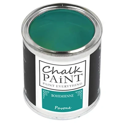 Afbeelding van CHALK PAINT EVERYTHING BOHEMIENNE Pauw 250 ml zonder papier, kleur alle materialen licht