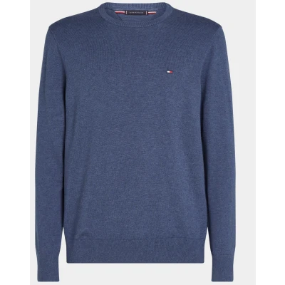 Afbeelding van Tommy Hilfiger Essential CREW NECK Trui, Heren, Maat: XS, Aegean sea heather