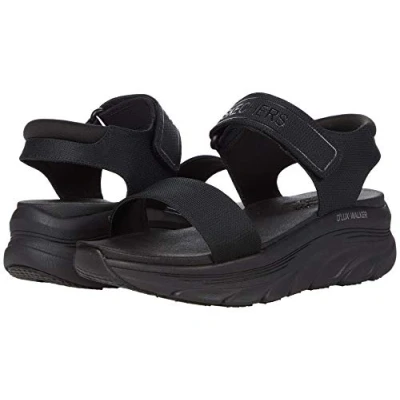Afbeelding van Skechers D&#039;lux Walker New Block Sport sandaal voor dames, Zwart gaas, 35 EU