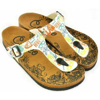 Afbeelding van GOBY Hello Slippers Sandalen Hoge kwaliteit Handmade Maat 41